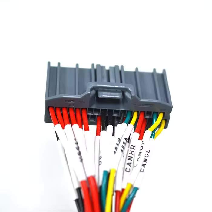 ISO certified factory producing custom 220V wiring harnesses for OEM use.