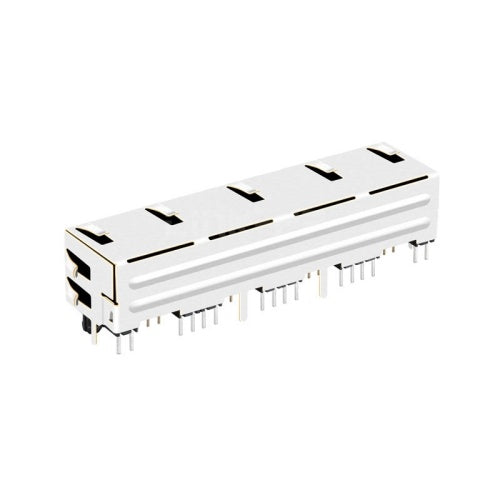 1x4 RJ45 Modular Jack without Transformer Tab Up - TWE512AGNL - Third View