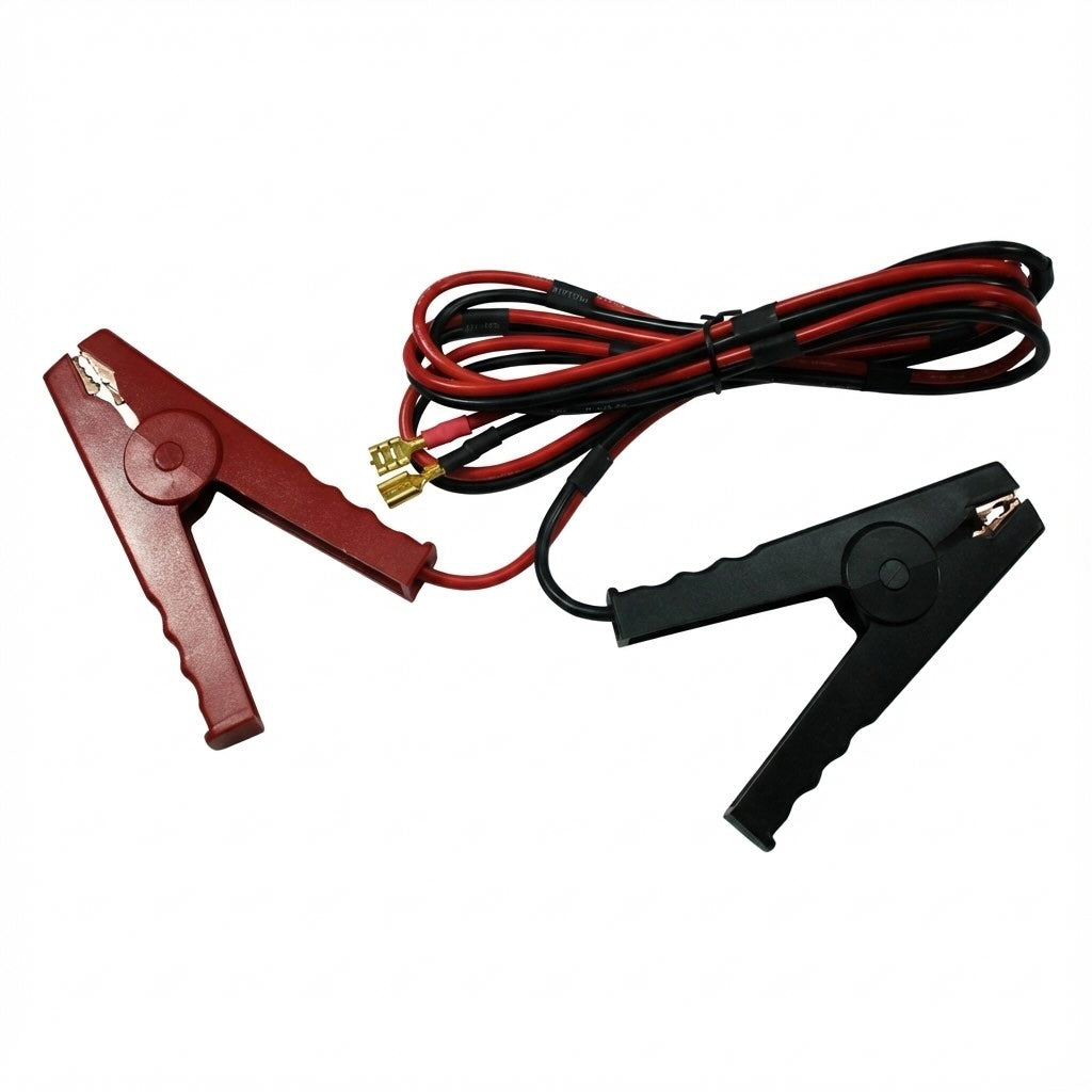 Professional charging test harness with color-coded insulation and secure terminal crimps.