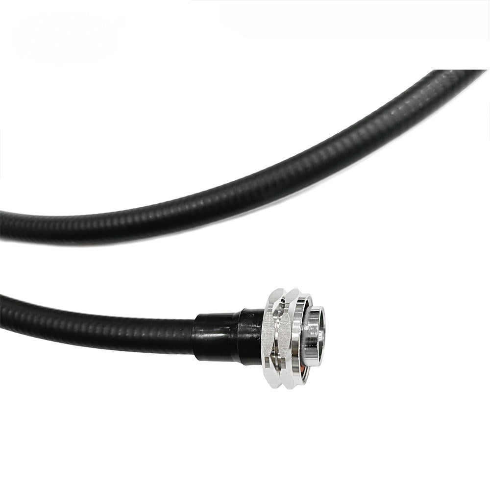 7/16 DIN male to 7/16 DIN male 1/2 inch superflex RF coaxial cable assembly, 7/16 plug view-2