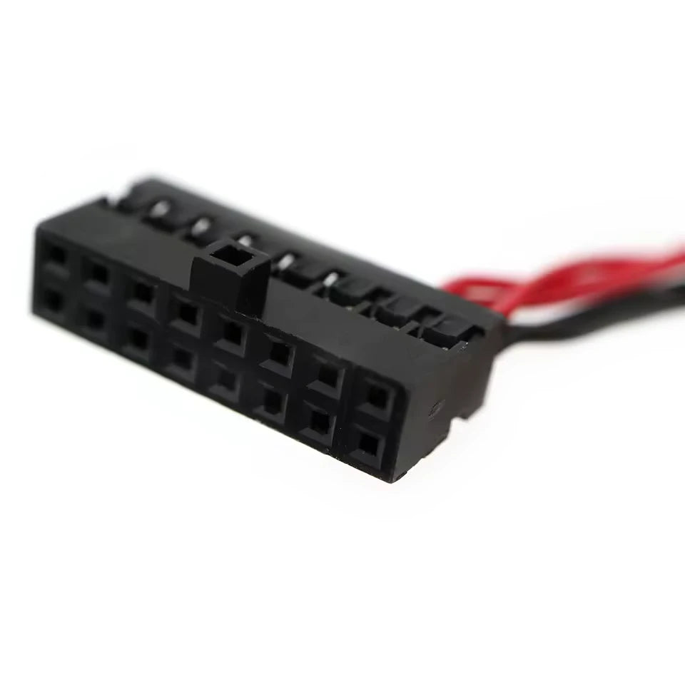 Amphenol Minitek double-row to JST SH single-row discrete wire harness
