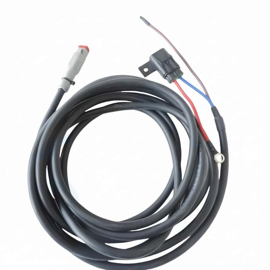 Deutsch (DT06-2S) 2-Pin Female Pigtail with Rubber Boot wire harness