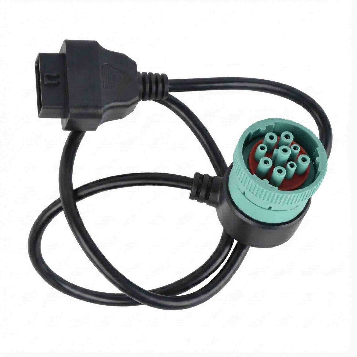 J1939 9pin Male/female To 16pin Obd 2 Female Socket Adapter