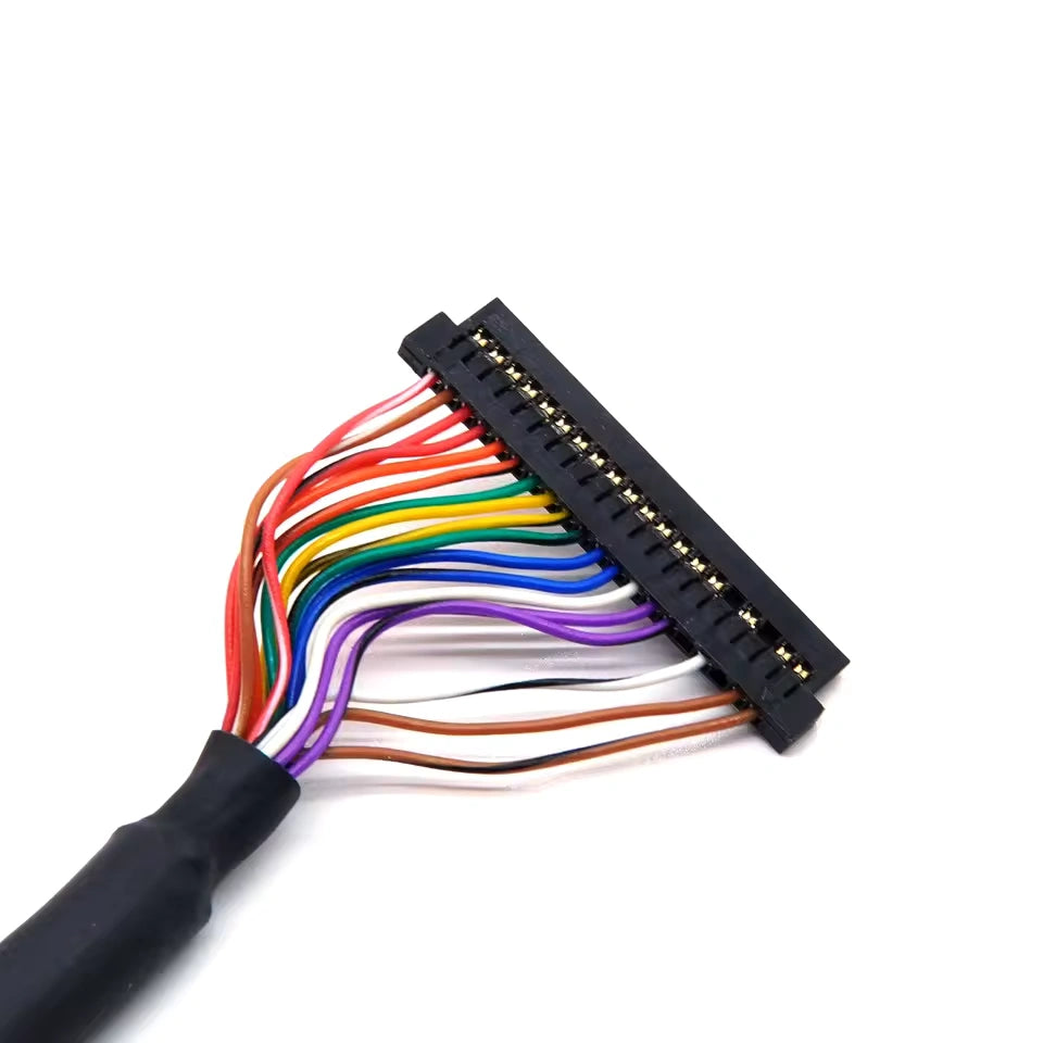 20-pin to 20-pin JAE FI-S series board-to-display interconnect