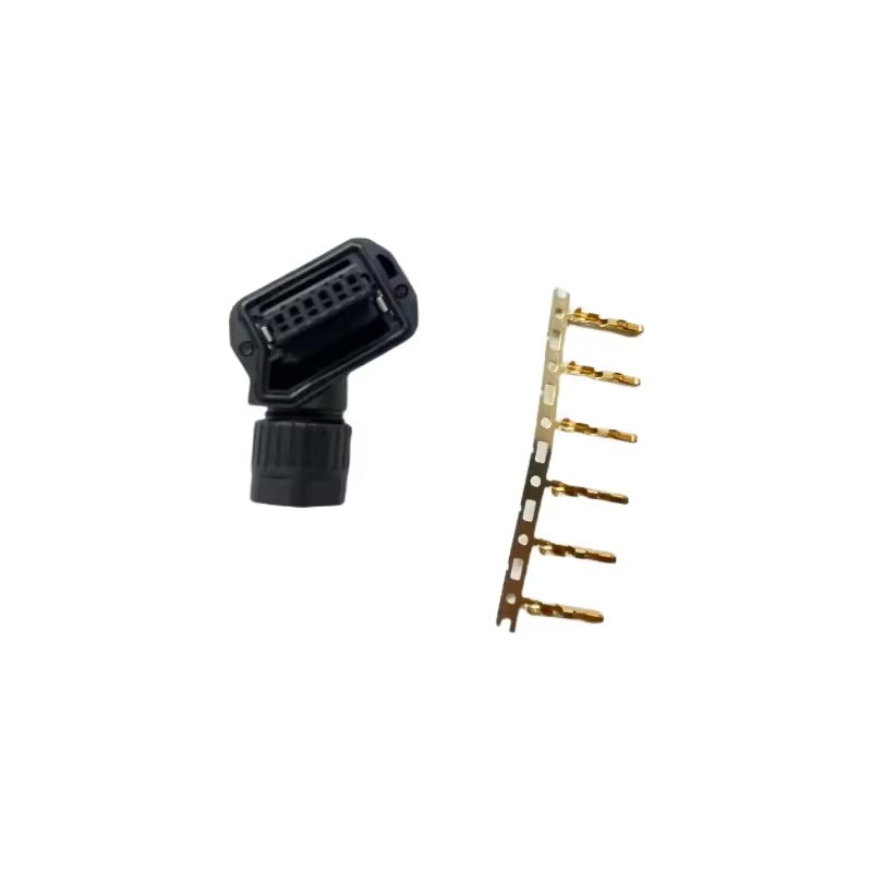 Yaskawa Sigma-7 high-flex power cable with 6-pin industrial connector.
