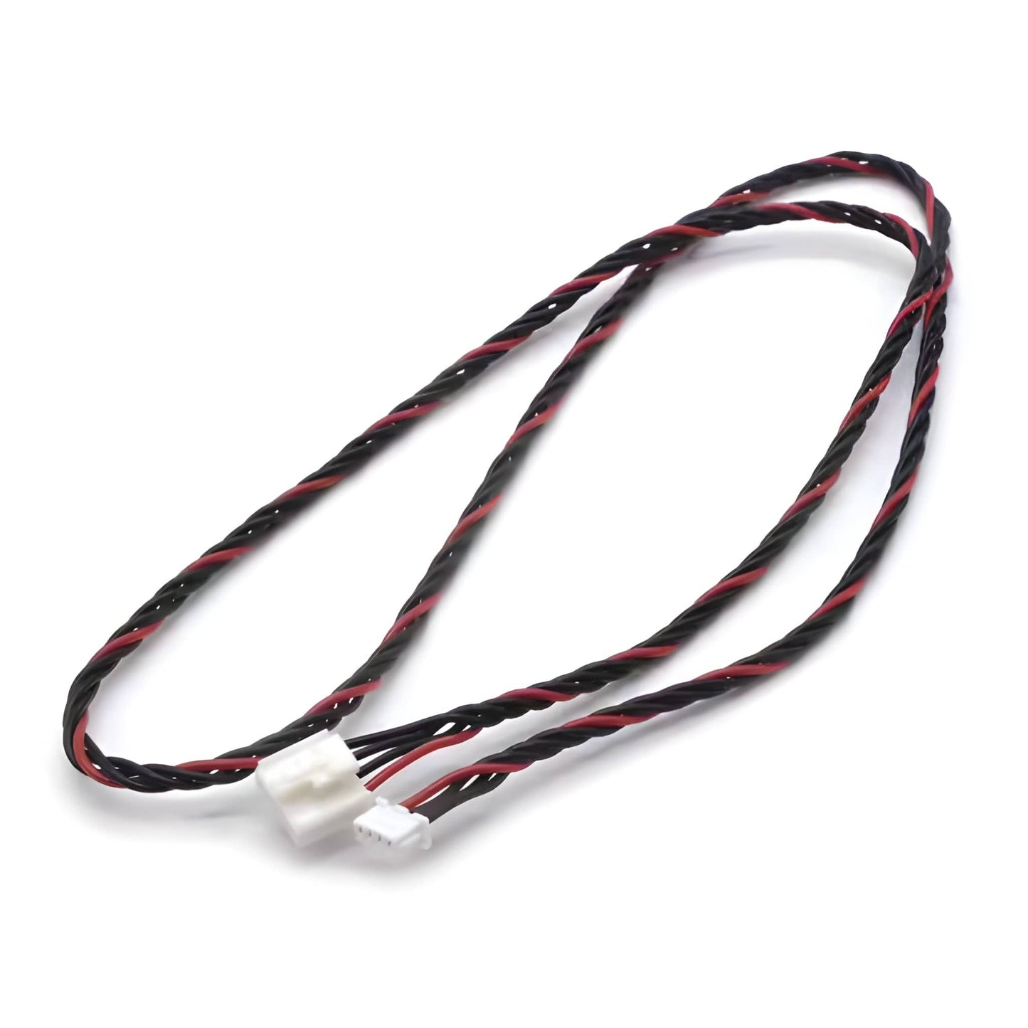 Molex 51021 to JST XHP-4 cross-brand wire harness with color-coded UL certified lead wires.