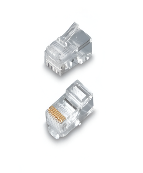 RJ50 plug, 10P10C, high-performance RJ connector - Model 003