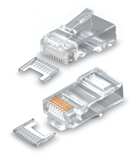 Cat5e RJ plug, 8P8C-F, RJ Connector with insert - Model 008