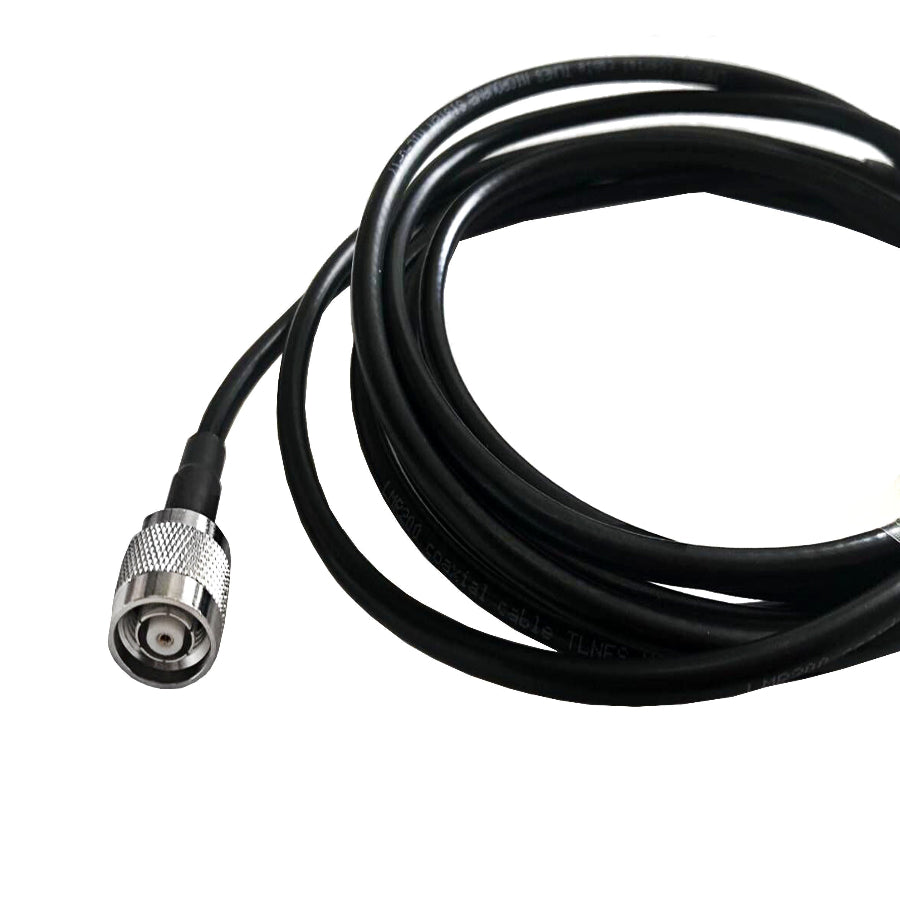 RP N-Type male to RP TNC male LMR200 RF coaxial cable assembly, N-Type Male view