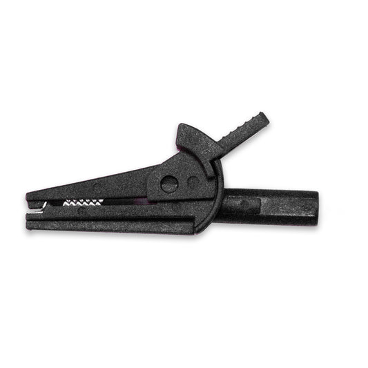 Mini Insulated Safety Alligator Test Clip, Model TW-221-1, Black, Mueller Electric compatible for electrical testing