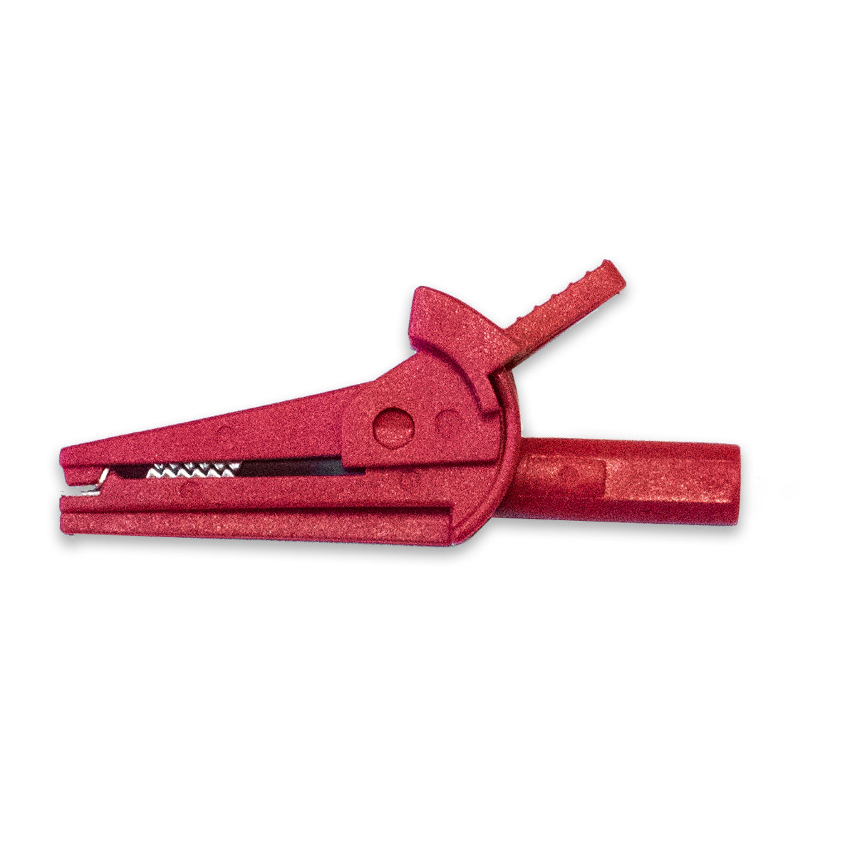Mini Insulated Safety Alligator Test Clip, Model TW-221-2, Red, Mueller Electric compatible for electrical testing