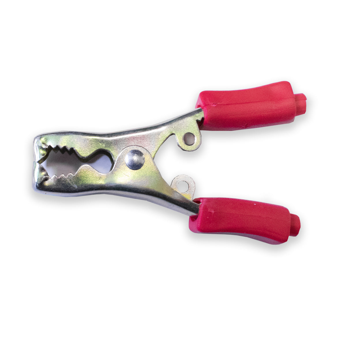 Economy mini battery clip with PVC insulators, Model TW-226-2, Red, Mueller Electric compatible for electrical testing