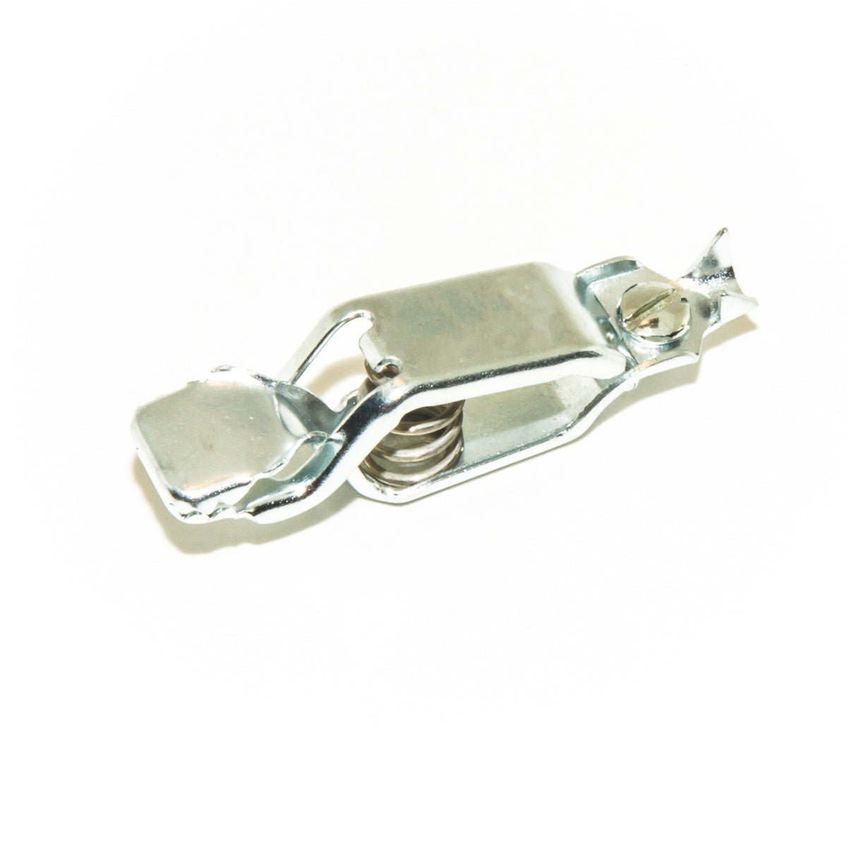 General purpose steel clip. Flexible PVC insulators available. Connects to 12 AWG wire via crimp or screw, Model TW-38