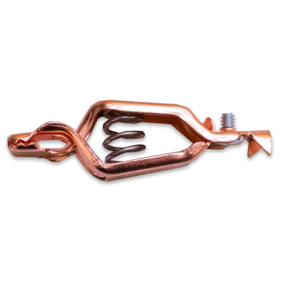 TW-38K solid copper marine clip with stainless steel and brass hardware, connects up to 12 AWG wire, side view