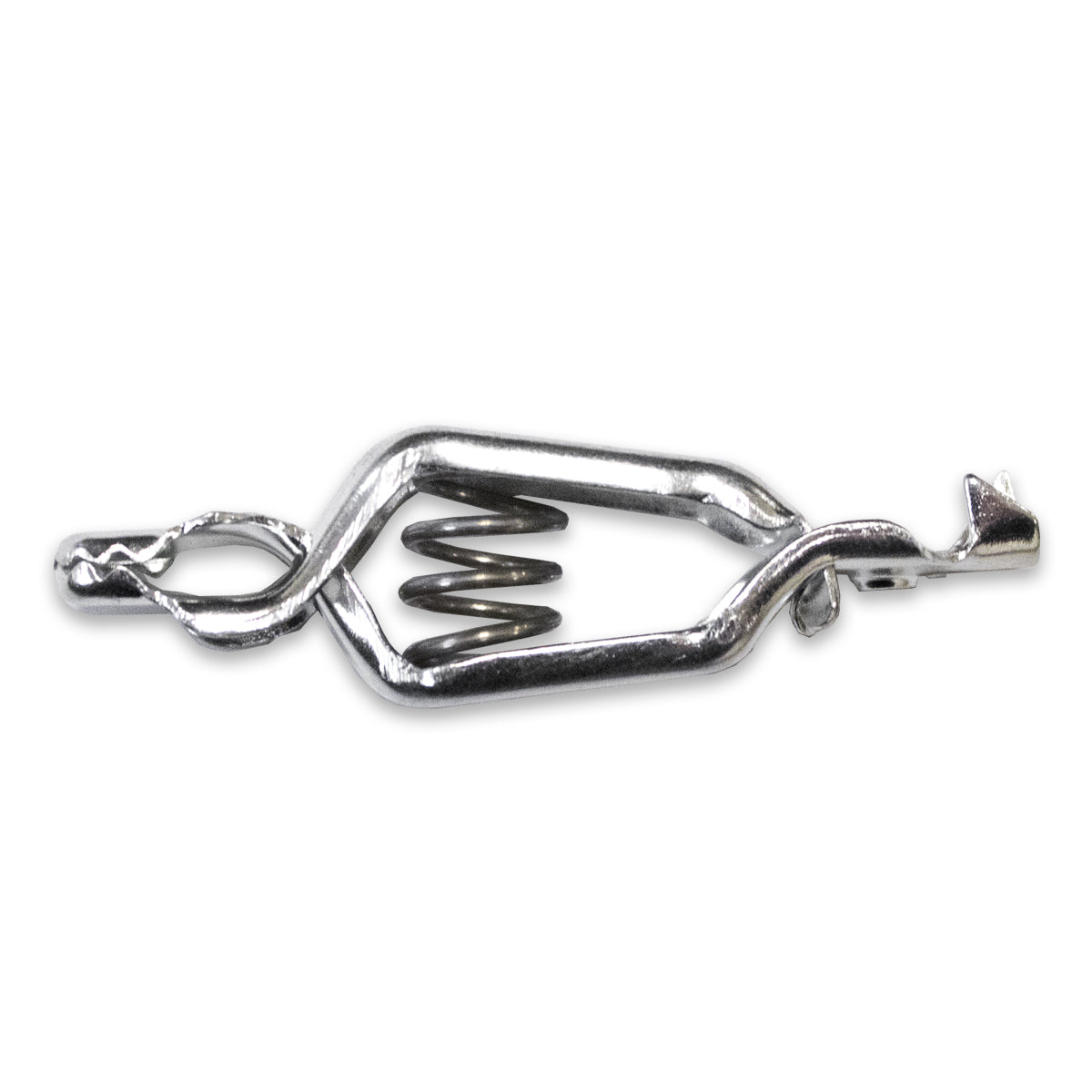 TW-38YW general-purpose steel clip for up to 12 AWG wire via crimp connection, compatible with Mueller BU-27-BZZZ, side view