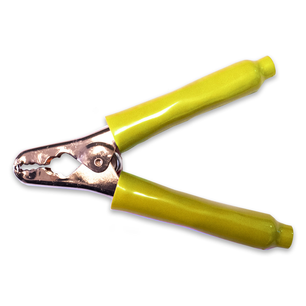 Large Steel Battery Clip with insulators, Model TW-52Z-4,Yellow