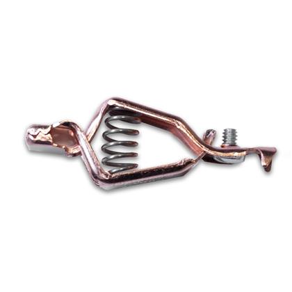 Solid copper automotive analyzer clip. Connects to 14 AWG wire via crimp or included screw, Model TW-59R