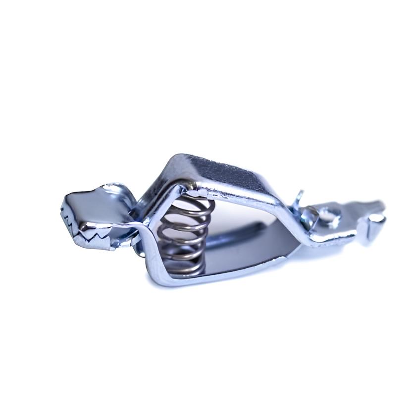 TW-59YY zinc-plated steel automotive analyzer clip, untapped screw hole, connects up to 14 AWG wire