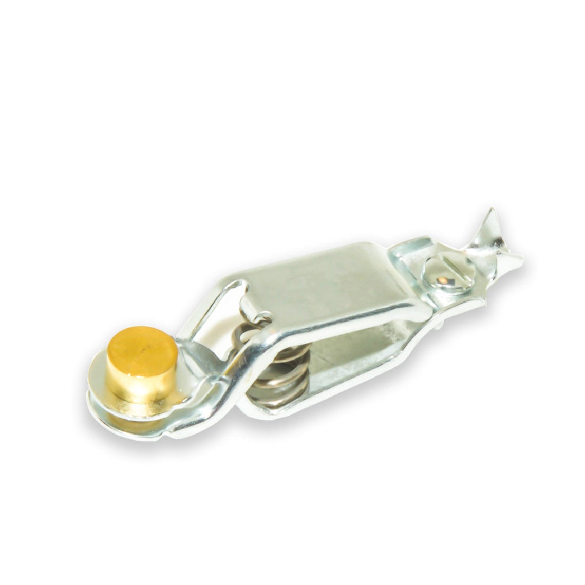 TW-69R small J.S. Popper telecom clip with circle of nails for piercing wire insulation, Side view