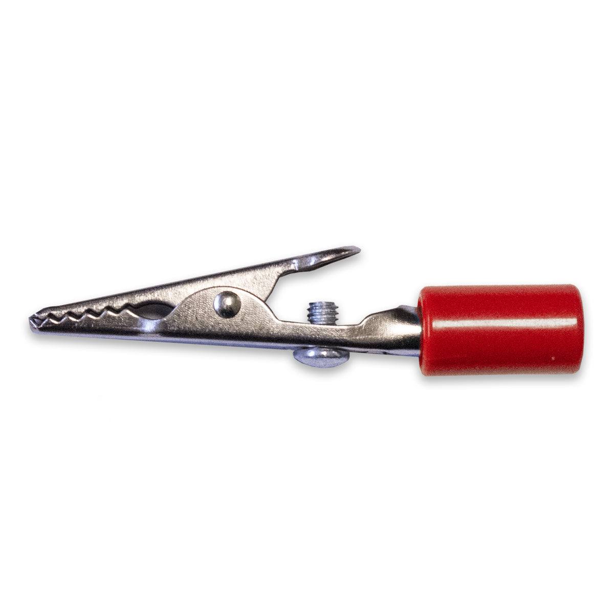 Steel Alligator Test Clip with Acetate Handle & Screw, TW-71NX-3, Red