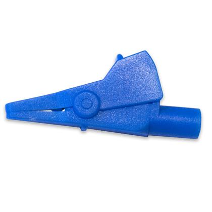 Fully Insulated Alligator Test Clip, Model TW-762-7, Blue, Mueller Electric compatible for electrical testing