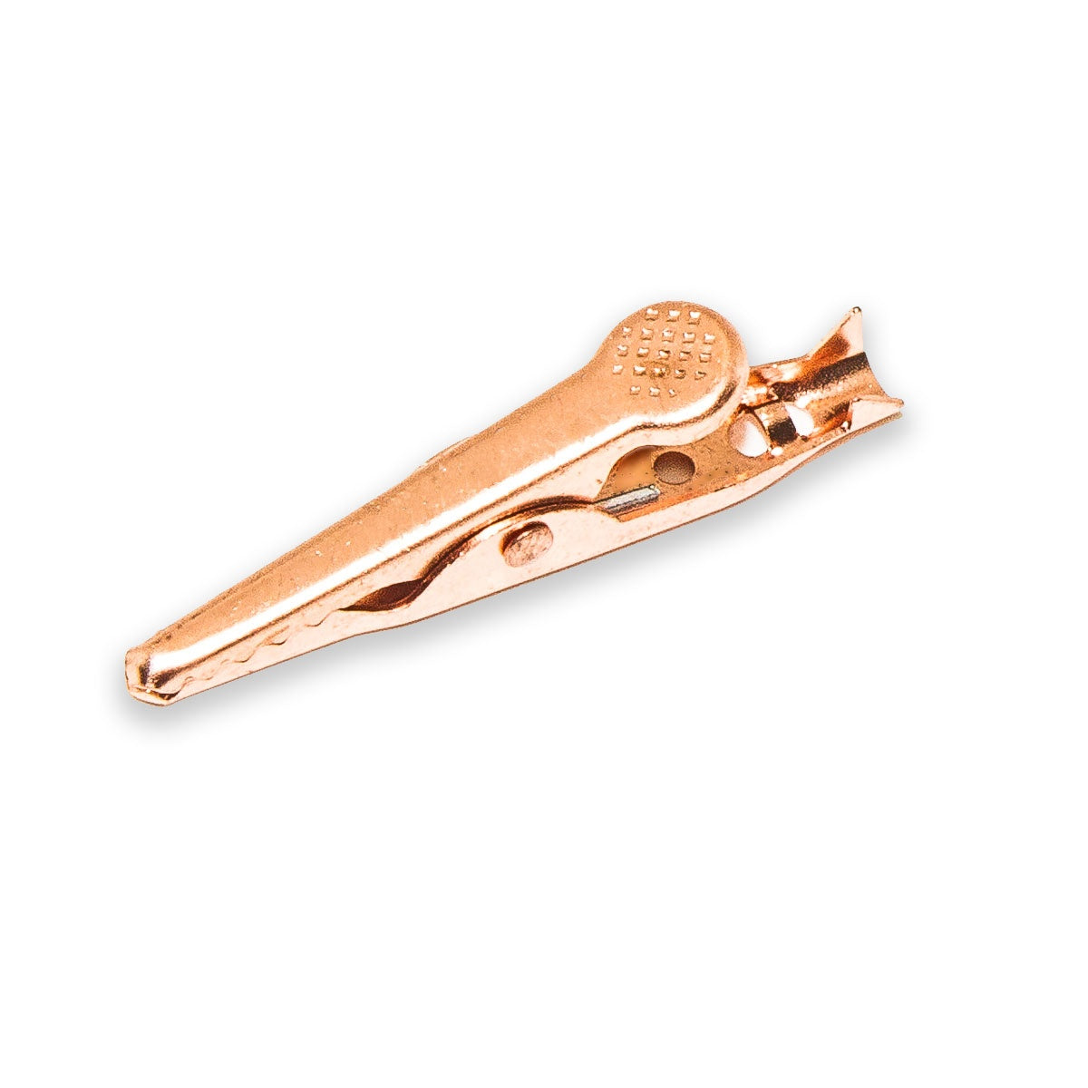 Solid Copper Alligator Test Clip, Short Crimp Tail, Model TW-81R, Mueller Electric compatible for electrical testing