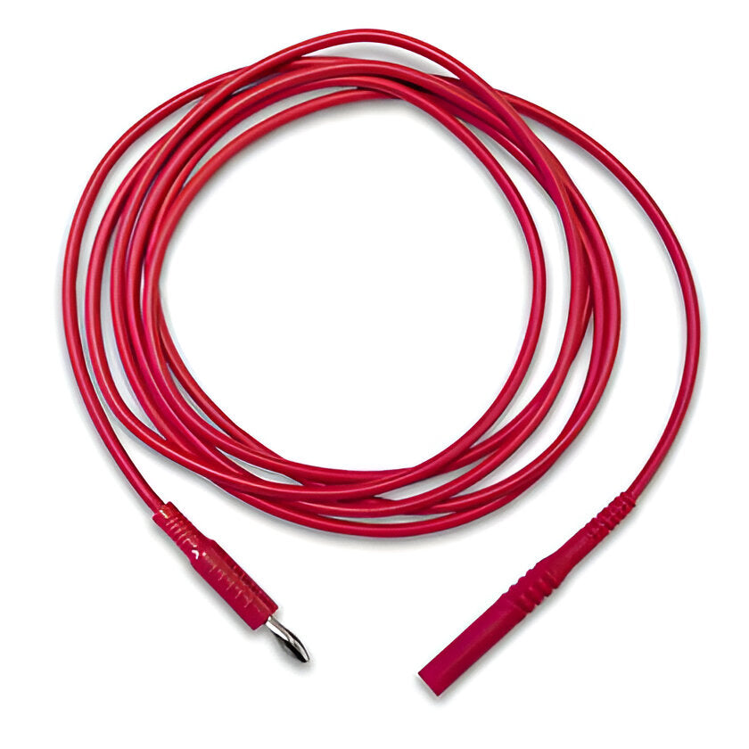 Unshrouded banana to shrouded banana plug test lead, Model TW3372 Red