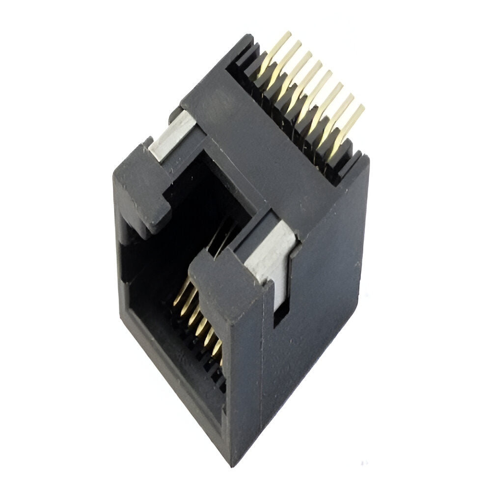 SMT RJ45 jack connector No transformer tab down - No LEDs - Second View
