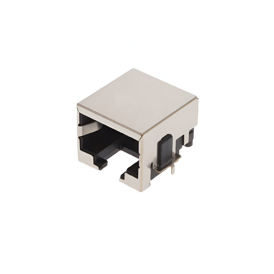SMT RJ45 jack connector without transformer tab down - No LEDs - Main View