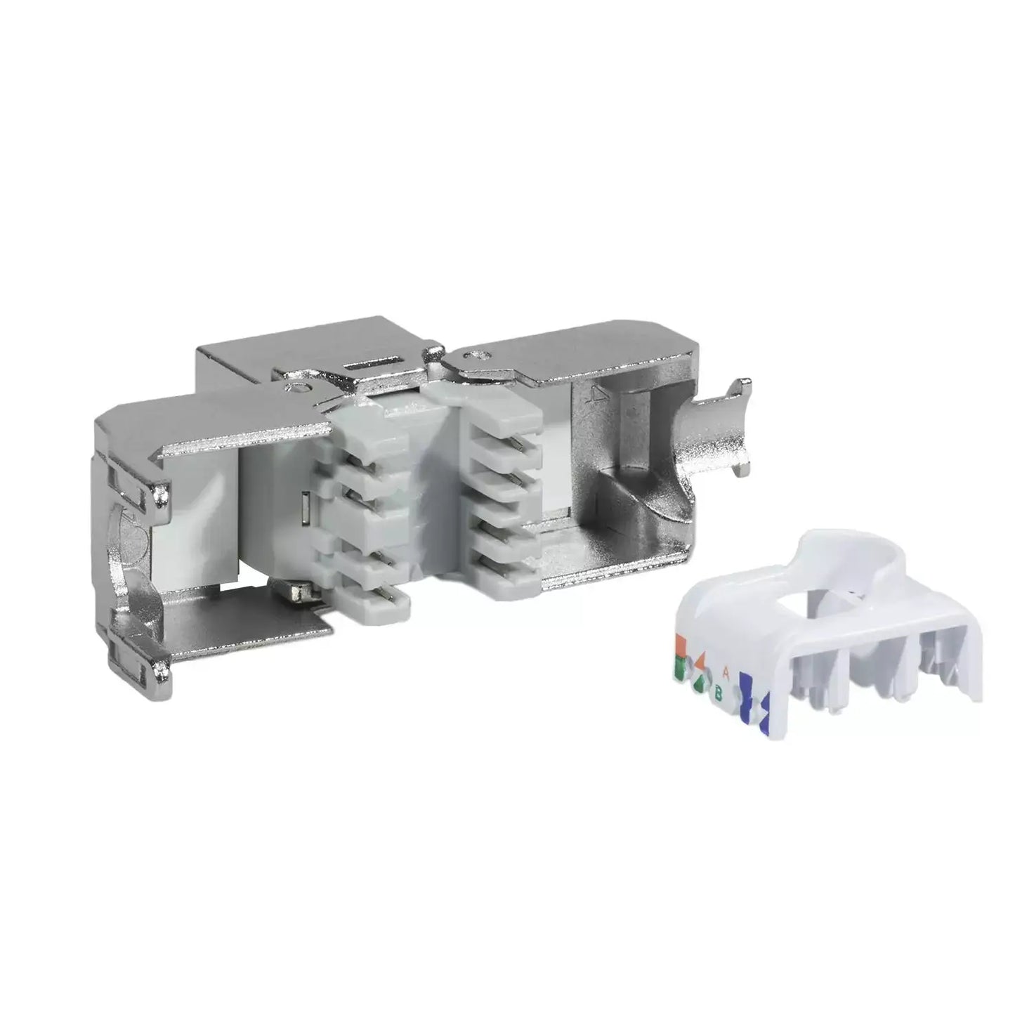 Toolless 180 Degree CAT5E STP Keystone Jack - Taiwan Manufactured - Third View