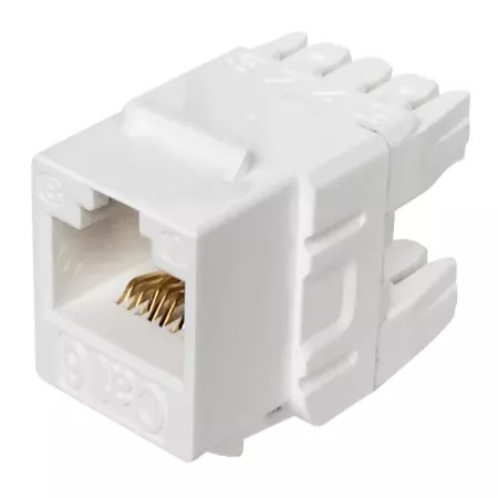 110 Punch Down 180 Degree Cat6 UTP Keystone Jack - Taiwan Manufactured - Main View