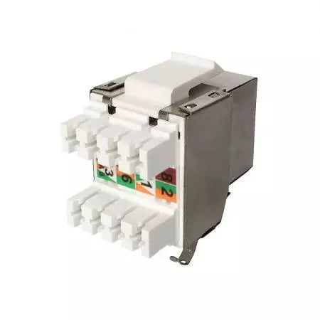 110 Punch Down 180 Degree CAT6 STP Keystone Jack - Taiwan Manufactured - Second View