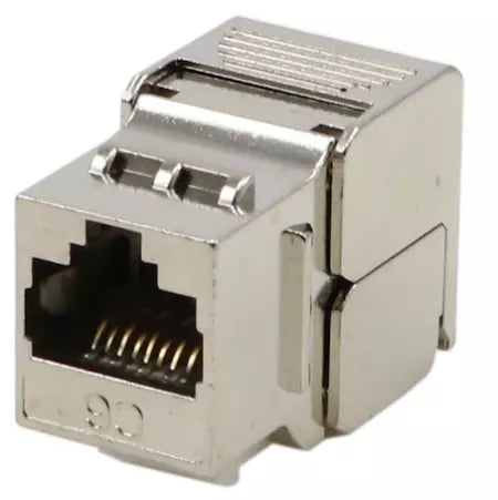 Toolless 180 Degree Cat6 STP Slim Keystone Jack - Taiwan Manufactured - Third View