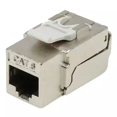 Toolless 90 Degree Cat6 STP Keystone Jack - Taiwan Manufactured - Main View
