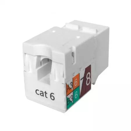 110 Punch Down 90 Degree Cat6 UTP Keystone Jack - Taiwan Manufactured - Third View