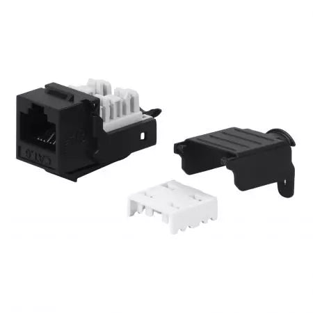 Toolless 90 Degree Cat6 UTP Keystone Jack - Taiwan Manufactured - Third View