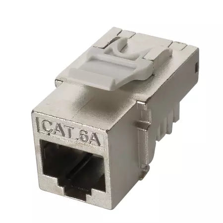 Toolless 90 Degree Cat6A STP Keystone Jack - TWKS6A-B04-003 - Third View