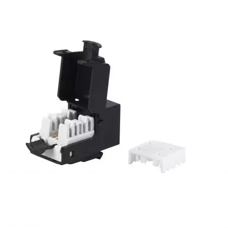Toolless 90 Degree Cat6A UTP Keystone Jack - TWKS6A-B02-1134 - Third View
