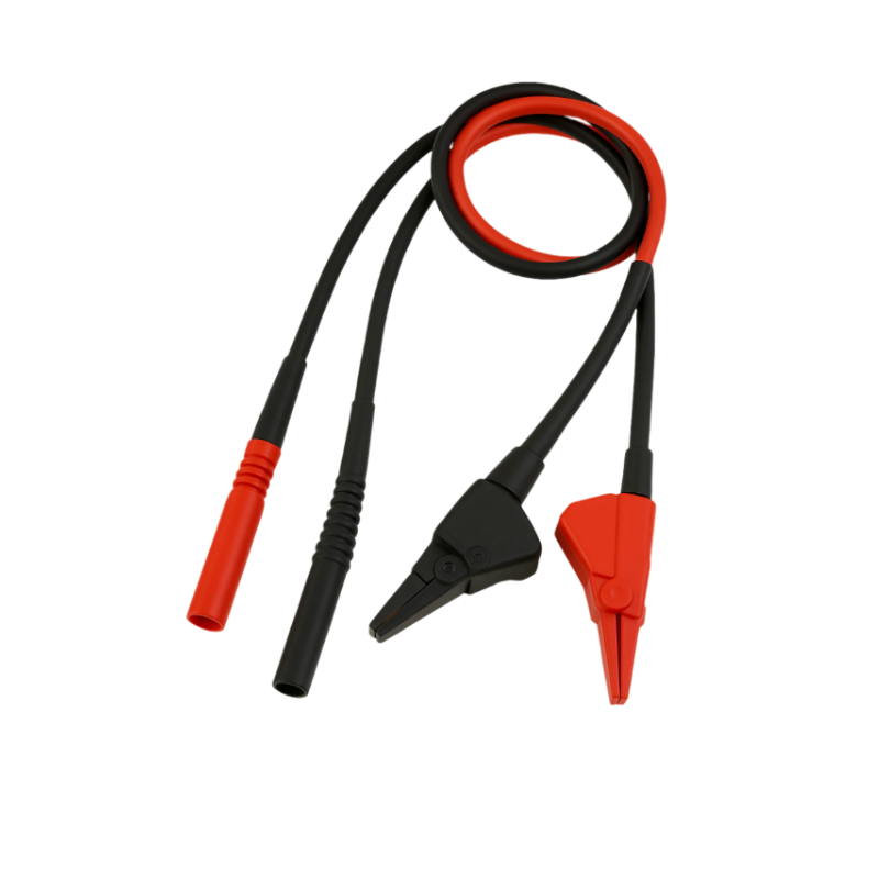 Dual alligator clip to dual 4mm banana plug test lead set, Model TWT22504