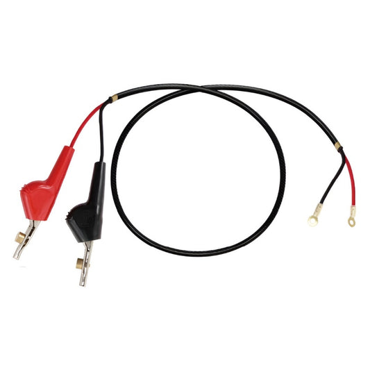 Braided red and black ABN piercing pin to ring terminal test lead, Model TWT227048