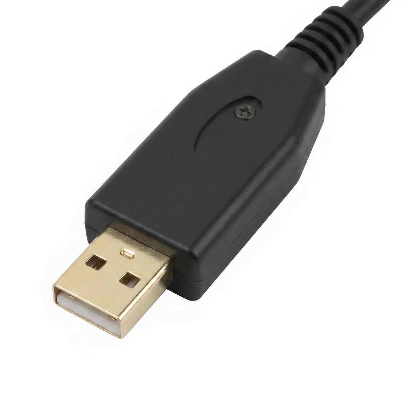 Industrial USB to XLR microphone interconnect featuring a gold-plated USB plug and high-strength ABS housing.