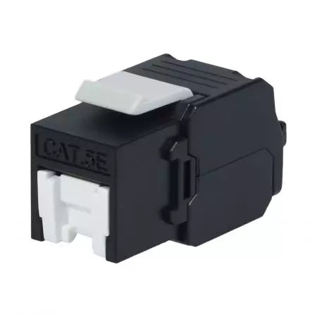 Toolless 180 Degree Cat5E UTP Keystone Jack with Shutter - Taiwan Manufactured - Main view