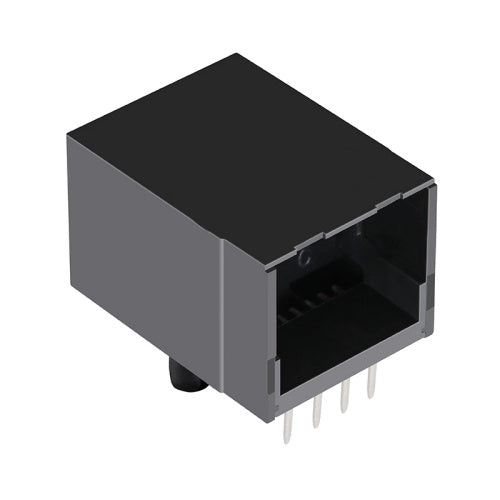 RJ45 Modular Jack without Transformer Tab Down - TWE271NDNL - Third View