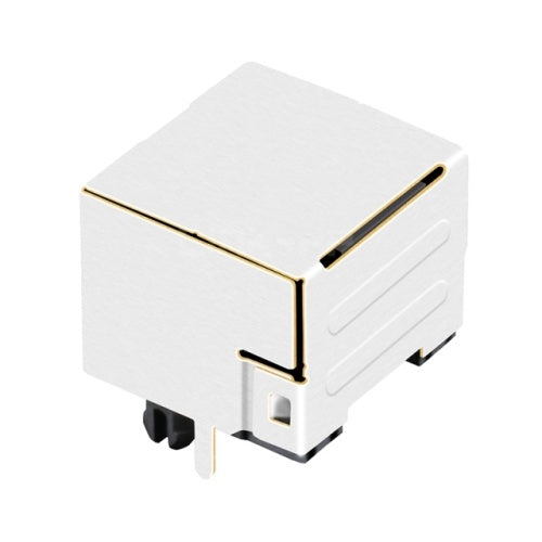 RJ45 Modular Jack Connector without Transformer Tab Up - TWE212DNL - Third View