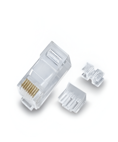 Cat6A RJ plug, 8P8C-F, 2 Rows, RJ Connector with insert & divider - Model 061