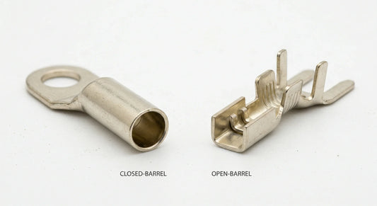 The Engineer's Guide to Crimp Terminals: Closed-Barrel vs. Open-Barrel (F-Crimp) for High-Vibration