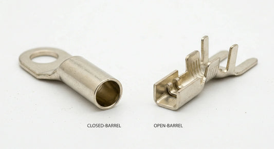 The Engineer's Guide to Crimp Terminals: Closed-Barrel vs. Open-Barrel (F-Crimp) for High-Vibration