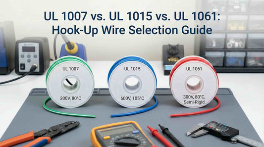 UL 1007 vs. UL 1015 vs. UL 1061 comparison on the table