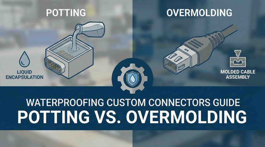 How to Choose Between Potting, Overmolding, and Low-Pressure Molding for Sealed Connectors