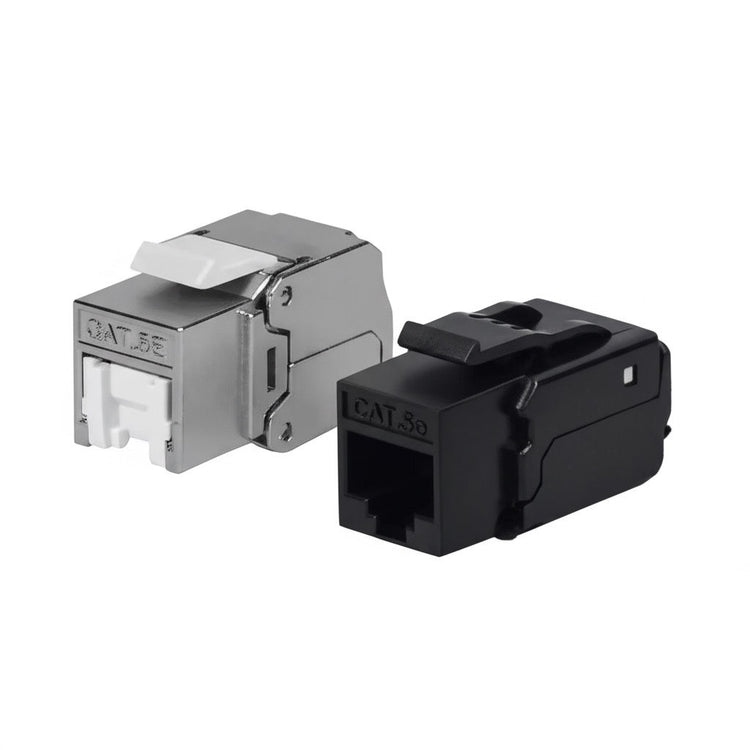 Cat5E UTP STP keystone jack connector with toolless and punch down termination, TeleWire Technology